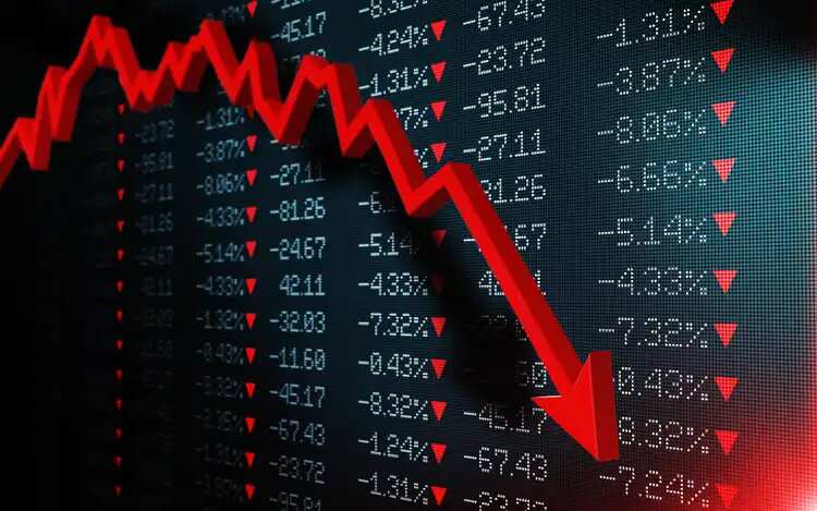 stocks down