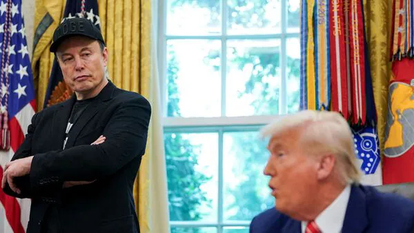 trump musk fight