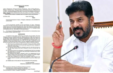 Telangana: వారంలో 48గంట‌ల కంటే ఎక్కువ ప‌ని చేస్తున్నారా..? స‌ర్కారు సంచ‌ల‌న నిర్ణ‌యం!